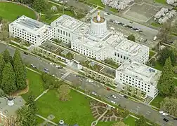 Vue aérienne en 2017.