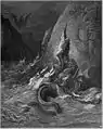 La belle Angélique est livrée à un monstre marin. Roger arrive, monté sur l'hippogriffe.