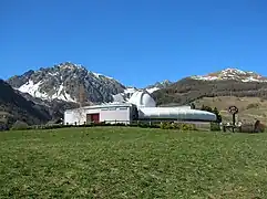 L'Observatoire astronomique de la Vallée d'Aoste près du village de Lignan.