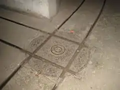 Plaque tournante pour wagonnet à voie étroite de 600&nbsp;mm.