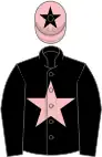 Black, pink star, pink cap, black star