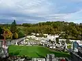 La partie basse du cimetière.