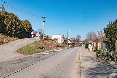 La rue Hradecká.