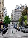 Passage sous la ligne de Petite Ceinture.