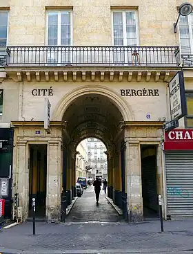 No&nbsp;6, la cité Bergère.