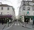 Entrée de la rue côté avenue Jean-Jaurès.