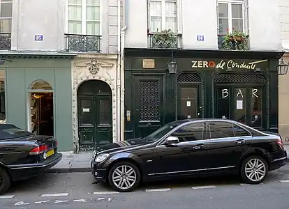 Les façades des nos&nbsp;16 et 14.