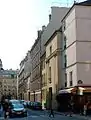 Rue des Minimes au carrefour de la rue de Béarn.