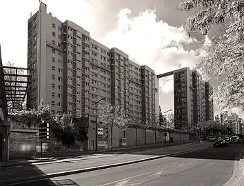 Boulevard Lefebvre à proximité de la porte Brancion.