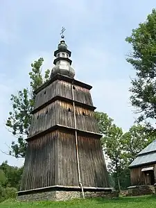 Clocher-tour en bois à Turzańsk, Pologne (1817),