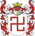 Blason des Boreyko&nbsp;(en), clan ruthène. Il aurait été celui d'Oleg le Sage.