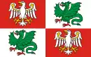 Drapeau de Powiat de Varsovie-ouest