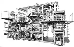 Octuple stereotype perfecting press and folders