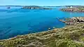 La pointe de Raguenez, l'île et l'îlot de l'Aber.