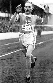 Paavo Nurmi en 1920.