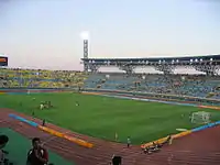 Stade Pankritio pendant un match de l'Ergotelis Héraklion