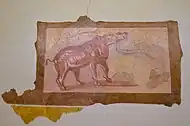 Peinture de la Domus des animaux exotiques de Forum Sempronii, IIe&nbsp;siècle, Musée civique de Fossombrone