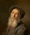 Portrait d’un homme barbu portant un béret, huile sur panneau, 53,5&nbsp;×&nbsp;46,3&nbsp;cm, vers 1630 (National Gallery of Art).