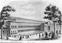 gravure : Le Palais de l'Industrie