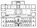 Plan et projection verticale publiés dans Les Quatre Livres de l'architecture