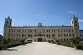 La façade donnant sur les jardins.