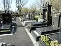 Cimetière parisien de Pantin. Il comporte de nombreuses sections réservées aux israélites.