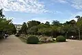 La partie haute de parc.