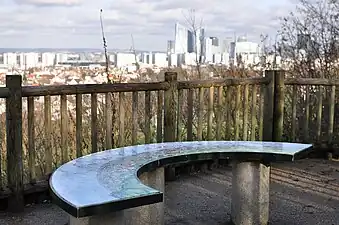 Table d'orientation vers le nord-est.