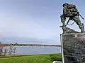 Iron Mike au parc mémorial de la Fière, du nom de la bataille à laquelle la 82e division aéroportée a participé (6-9/06/1944)