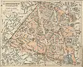 La rue Vandamme sur un ancien plan du 14e&nbsp;arrondissement, entre 1905 et 1921.