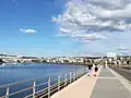 Front de mer de Pontevedra, avec Mollavao sur la droite