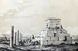 Pasargades par Eugène Flandin, 1840