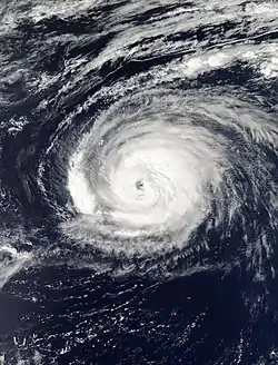 Paulette à son maximum le 14 septembre vers 18&nbsp;h&nbsp;UTC