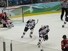 Photographie couleur de Pavelski et Callahan