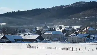 La Chaux en hiver.
