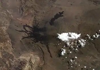 Vue satellite du Payún Matrú