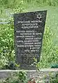 Monument sur le lieu des anciennes fosses communes, cimetière juif
