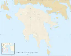 (Voir situation sur carte : Péloponnèse)