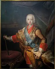 Portrait du grand duc Pierre Fedorovich de Russie, plus tard l'empereur Pierre III, 1743 (Moscou, galerie Tretiakov)