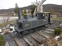 Monument du petit train de la  de chemin de fer de Voiron à Saint-Béron