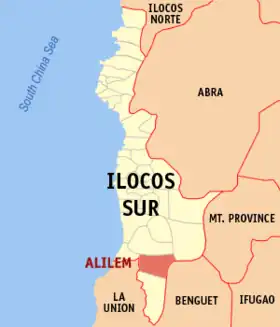 Localisation de Alilem
