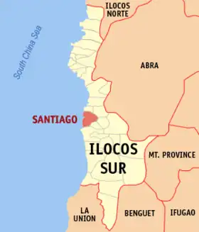 Localisation de Santiago