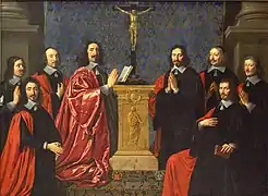 Philippe de ChampaigneLe prévôt des marchands Philippe Le Fréron et les échevins de la ville de Paris