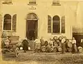 Photo carte postale de la Brasserie Derême à Peissant - Date inconnue mais probablement datant du début XXème siècle.