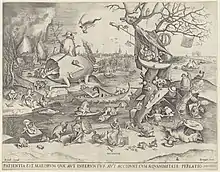 5. Pieter van der Heyden, Patience, 1557, estampe d'après Pieter Brueghel l'Ancien éditée par Jérôme Cock, 339 x 435&nbsp;mm, Rijksmuseum, Amsterdam, inv. RP-P-1878-A-2827.