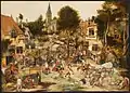 Fête de village, par Pieter Brueghel le Jeune, 2e moitié du XVIe&nbsp;siècle.