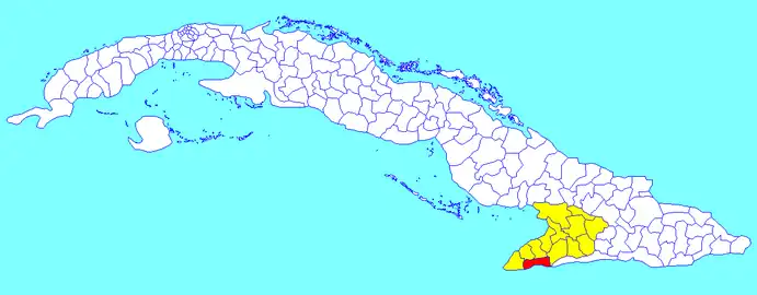 Municipalité de Pilón ans la province de Granma
