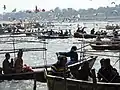 Pèlerins arrivant au festival, Allahabad, 2014.