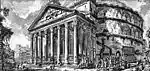 Le Panthéon sur une gravure de Piranèse.