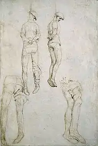 Étude des pendu (Collection Frick no&nbsp;36-2).